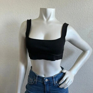 Zara Black knit Tank top Size Small